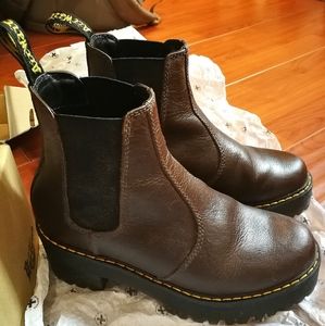 Dr Martens Dark Brown Rometty Boots